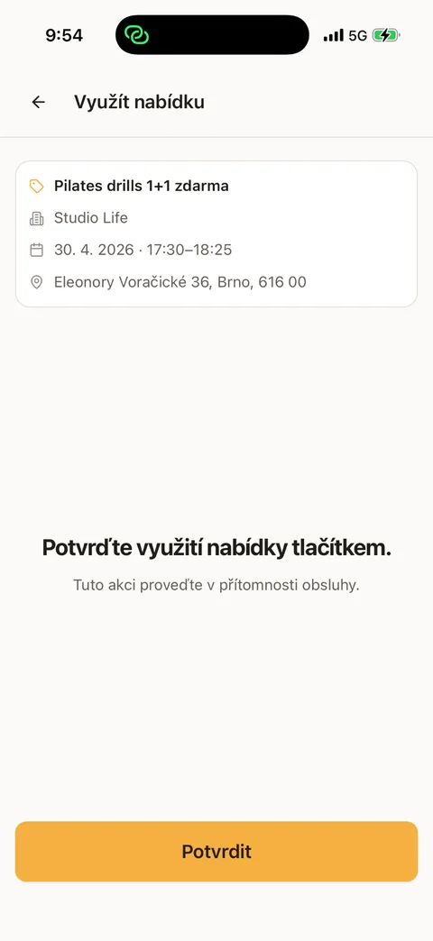 Confirm the offer